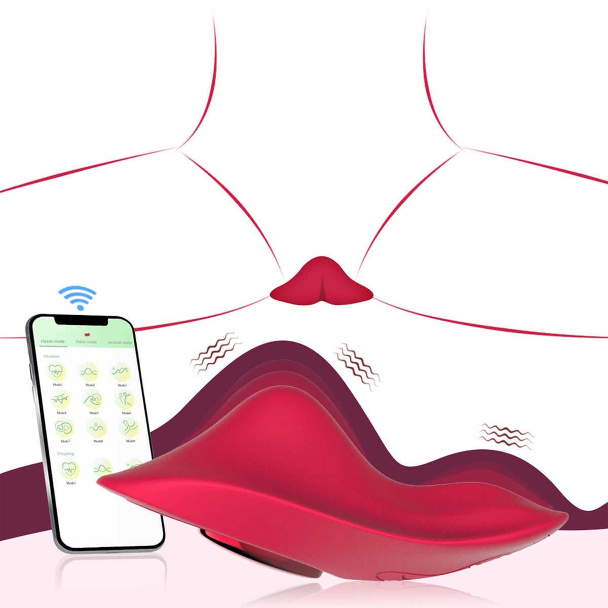 Blissed NYC Heart-Shaped Wearable Vibrator With App Control