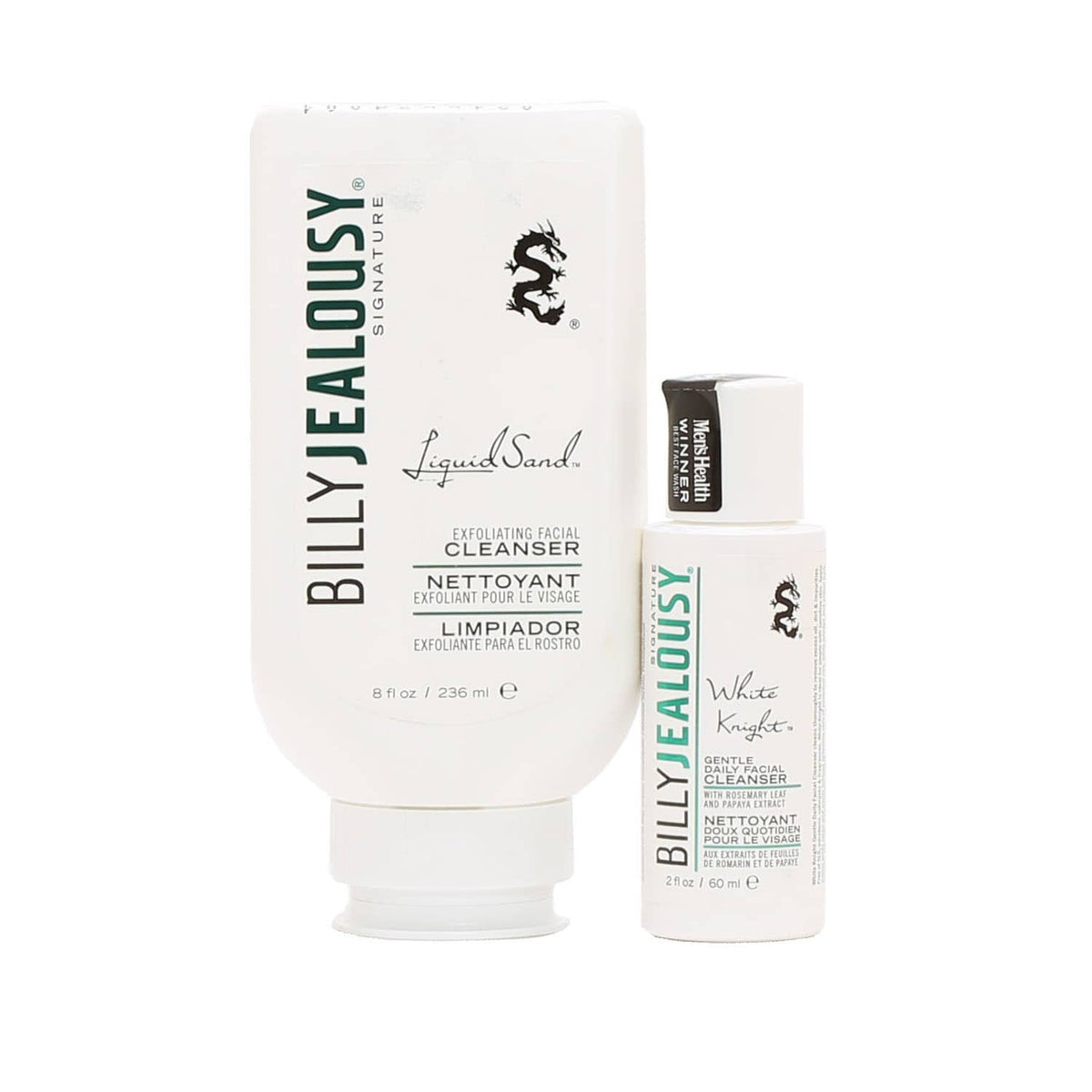 Billy Jealousy DUO Liquid Sand Exfoliator / White Knight Face Cleanser