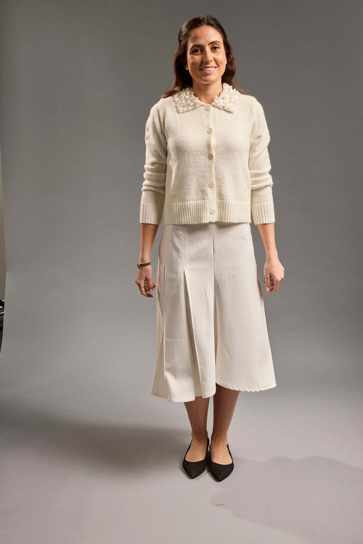 MiJN Beaded Collar Cardigan