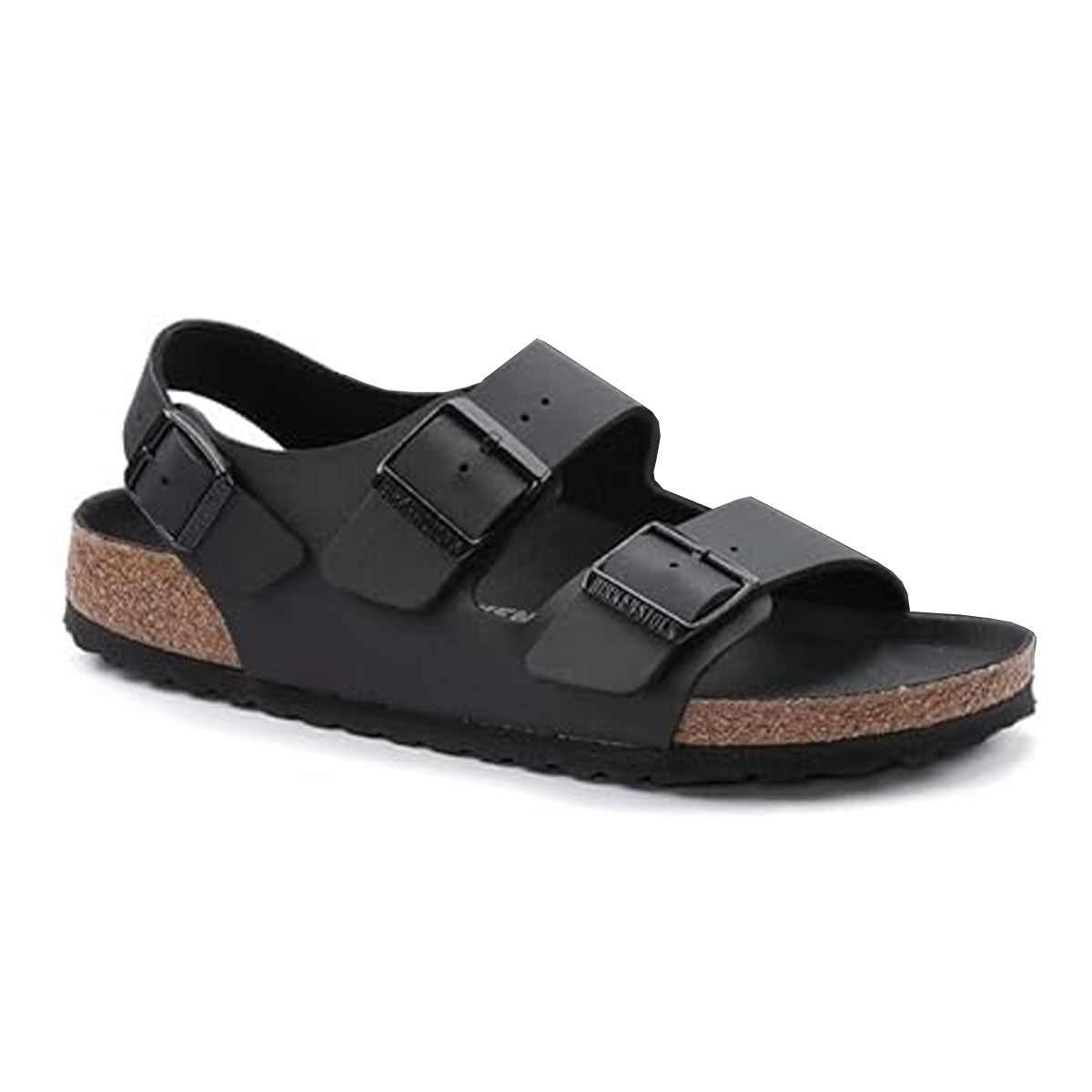 Birkenstock Milano Birko-Flor Triples Black Sandals