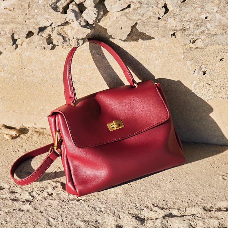 Elegant Leather Satchel Bag