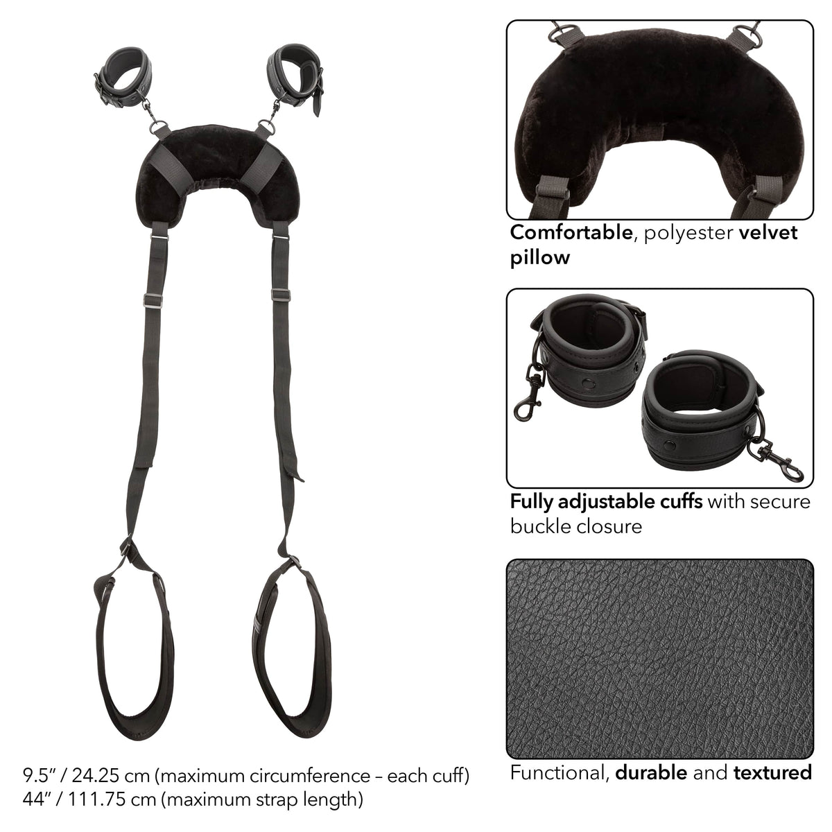 CalExotics Nocturnal Collection Position Strap with Pillow