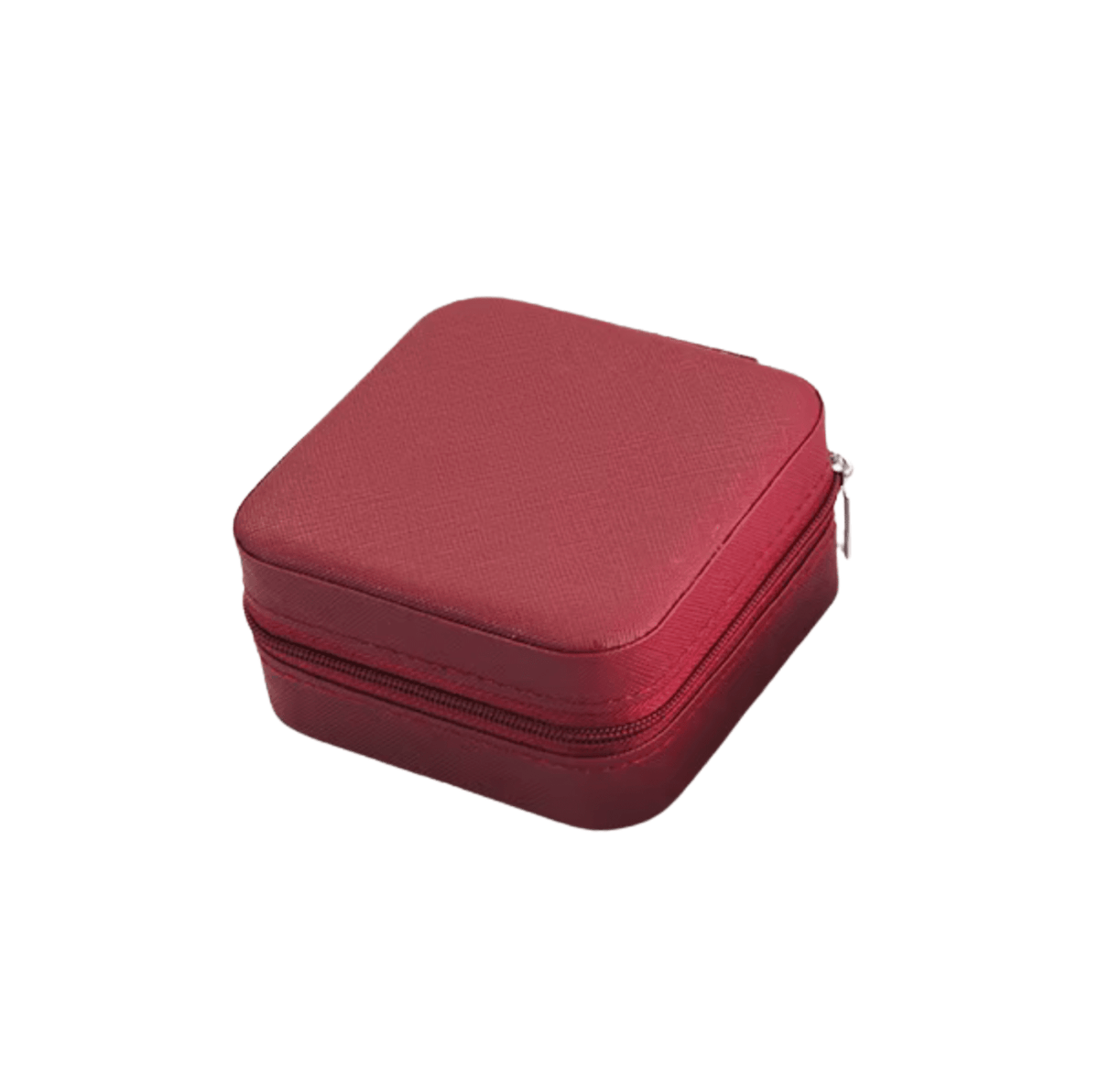 Deep Red Jewelry Mini Travel Case