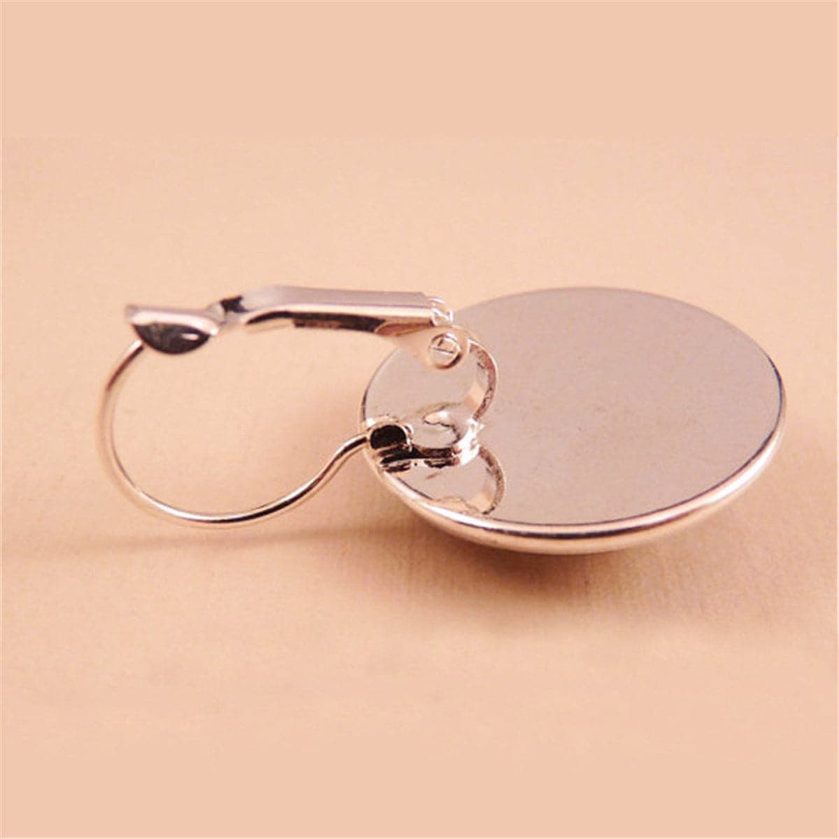 Black & Silvertone Yin Yang Cat Drop Earrings