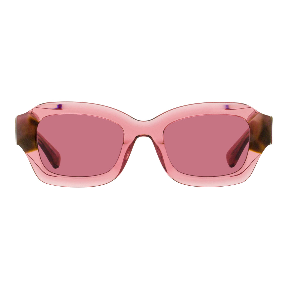 Longchamp Thick Rimmed Sunglasses LO749S 613 Transparent Rose 50mm