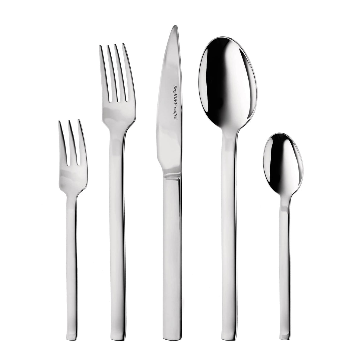 BergHOFF Essentials 60Pc 18/10 Stainless Steel Flatware Set, Essense