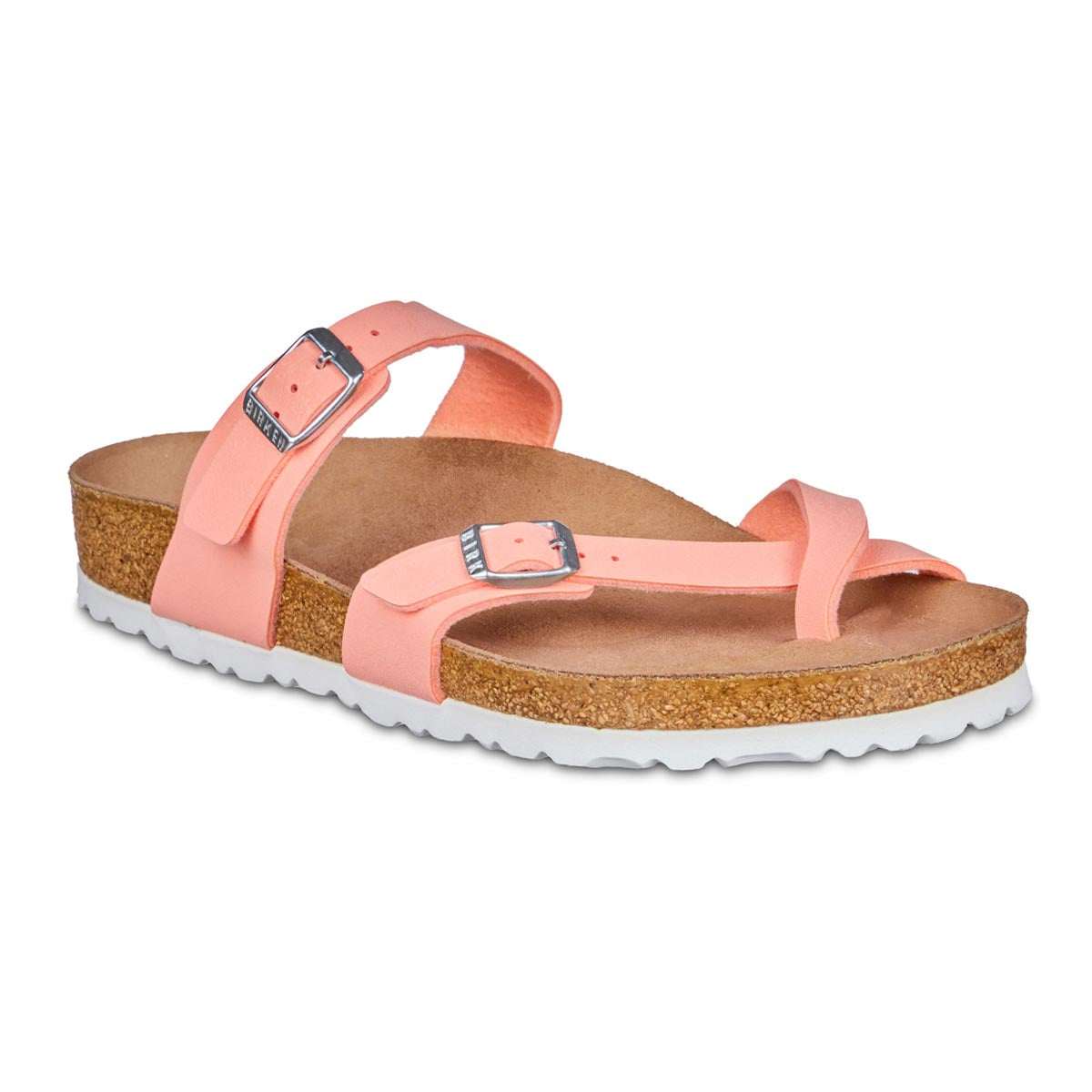Birkenstock Women's Mayari Vegan Birko-Flor Brushed Flamingo Sandals