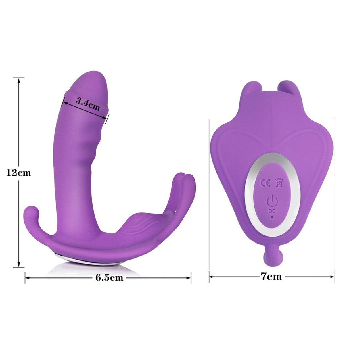 Blissed Wearable Butterfly Panty Vibrator – Waterproof Silicone Toy with Wireless Remote Control