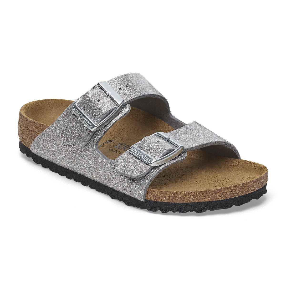 Birkenstock Arizona Kids BS Birko-Flor Leather Magic Galaxy Silver