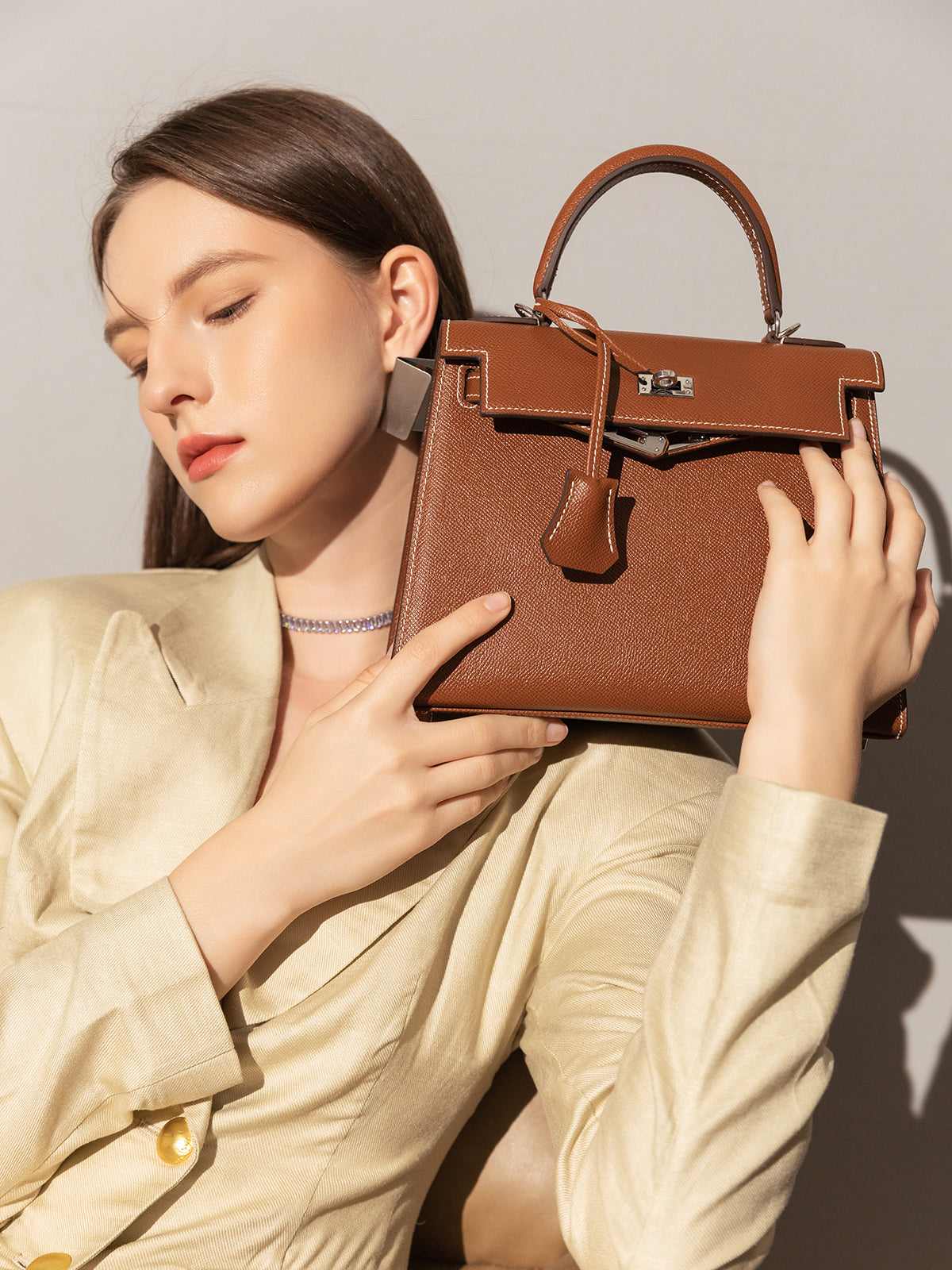 Clifton Leather Top Handle Bag