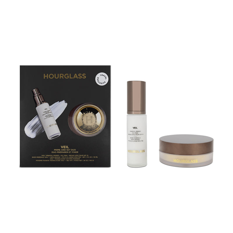 Hourglass Veil Primer Spray30ml & Setting Powder 10.5g Duo Travel Set