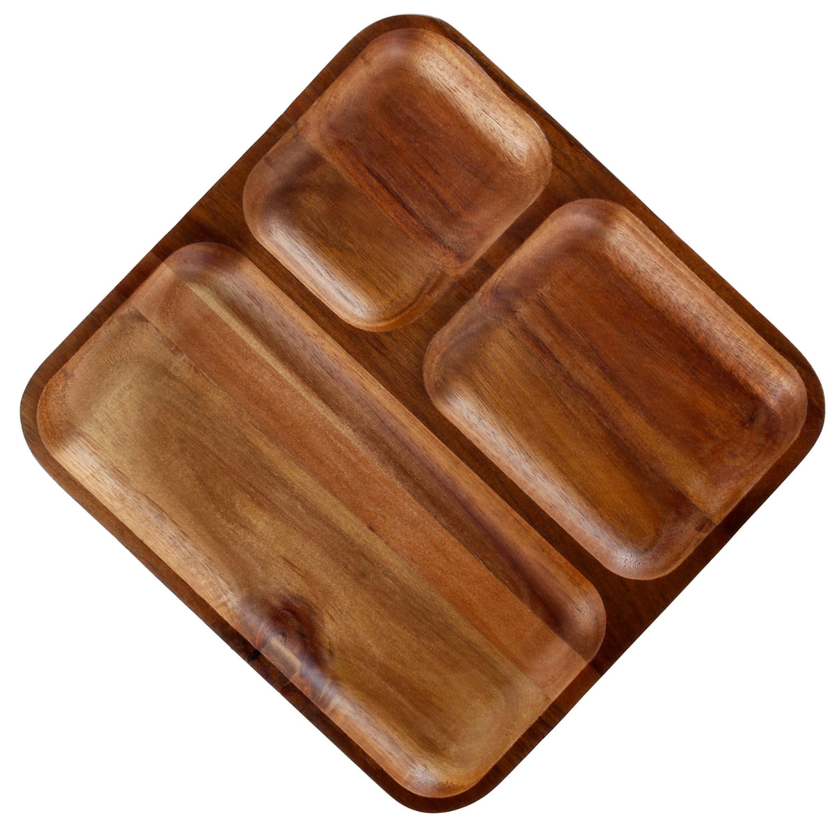 BergHOFF Acacia Wood Divided Tray, 10"