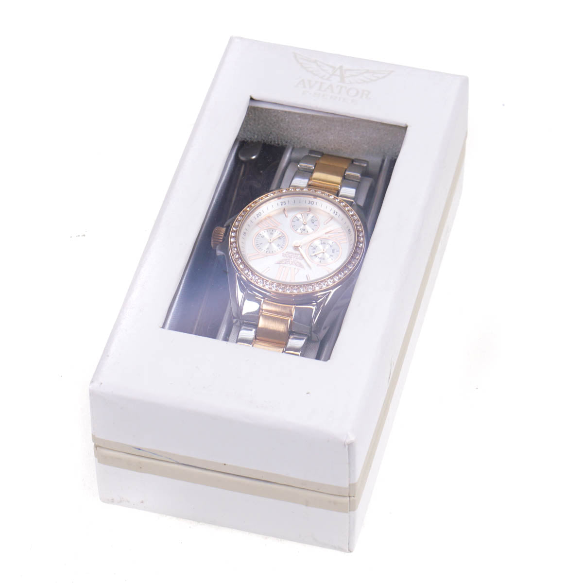 Aviator Ladies Watch Rose Gold & Steel AVX5701L28 With 3 Straps