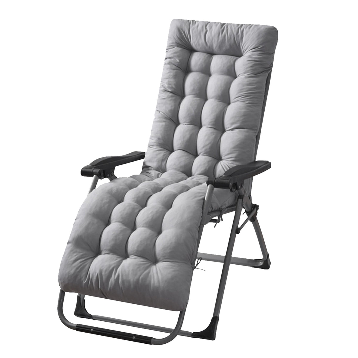 Fresh Fab Finds 71x22in Chaise Lounger Cushion for Recliner/Rocking Chair, Indoor/Outdoor