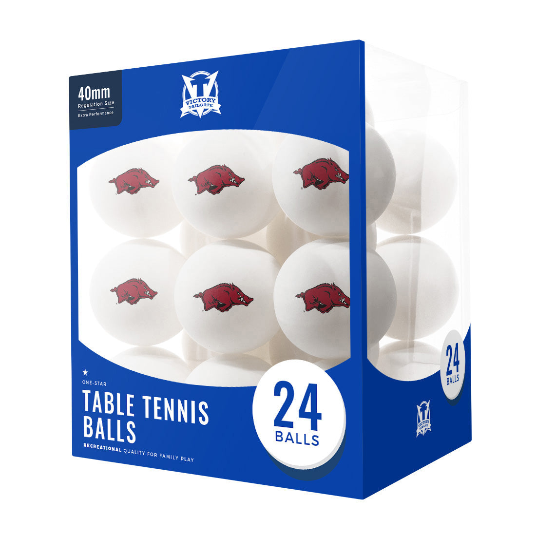 Arkansas Razorbacks Ping Pong Balls (24-Pack)