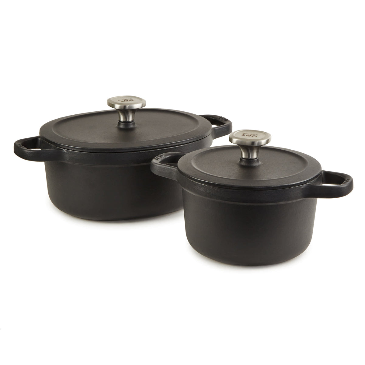 BergHOFF Leo Graphite 4Pc Cast Iron Stockpot Set