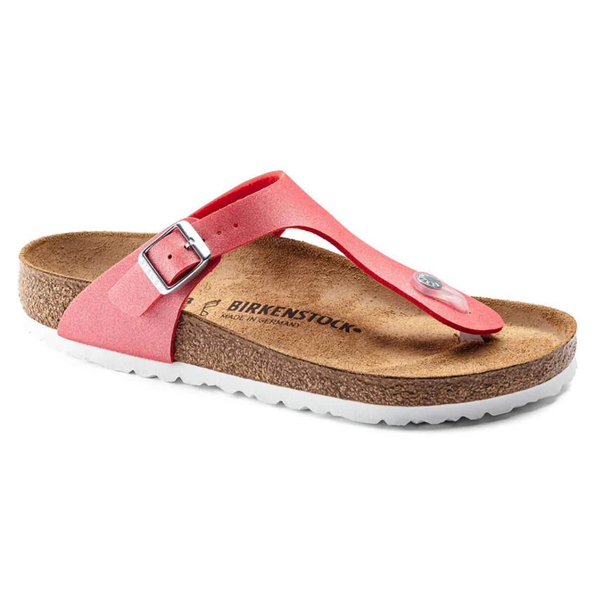 Birkenstock Gizeh Birko-Flor Icy Metallic Poppy Sandals