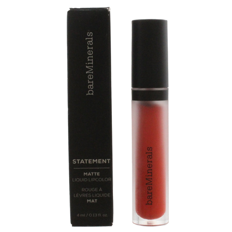 bareMinerals Statement Matte Red Liquid Lipstick Fire