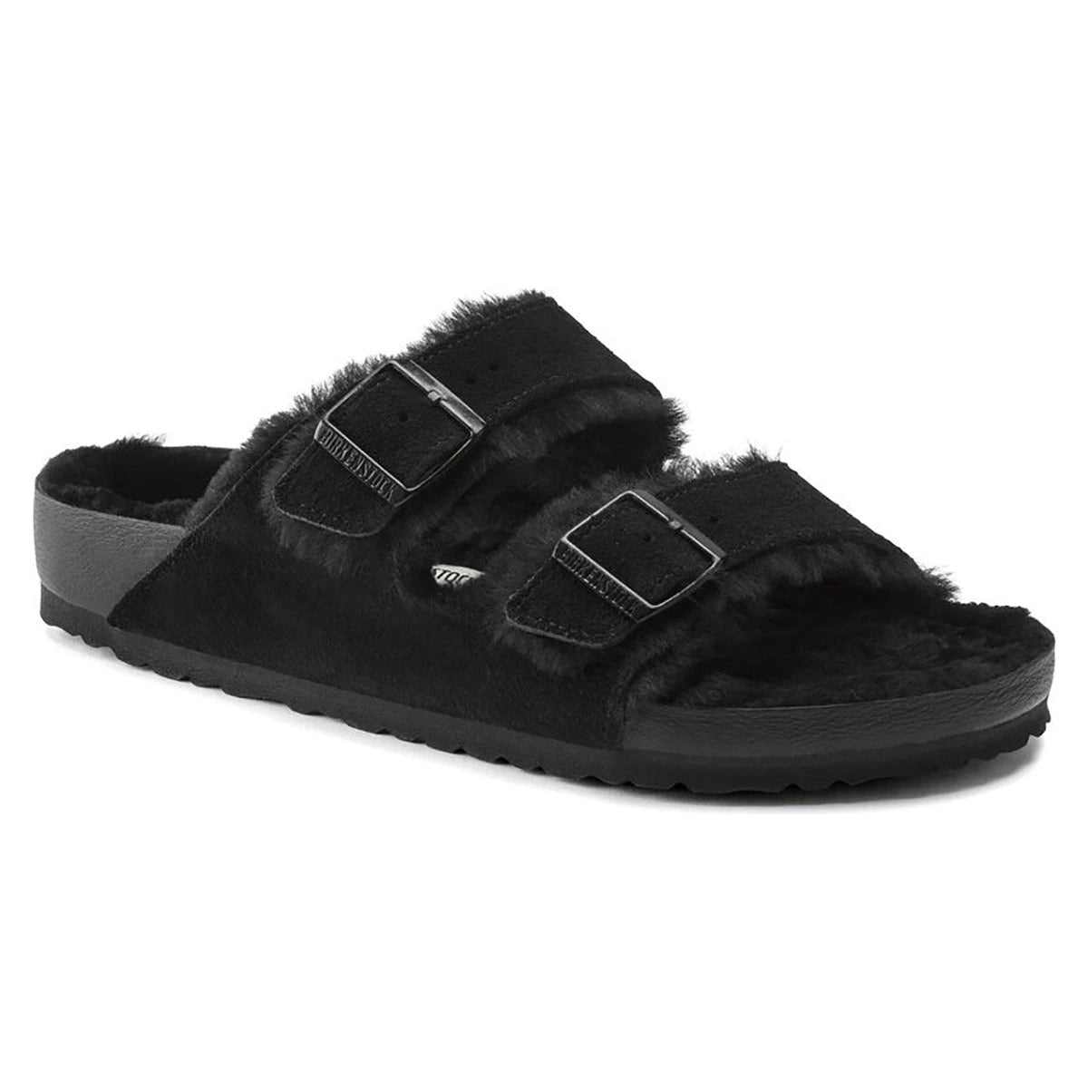 Birkenstock Arizona Shearling Exquisite Suede Sandals