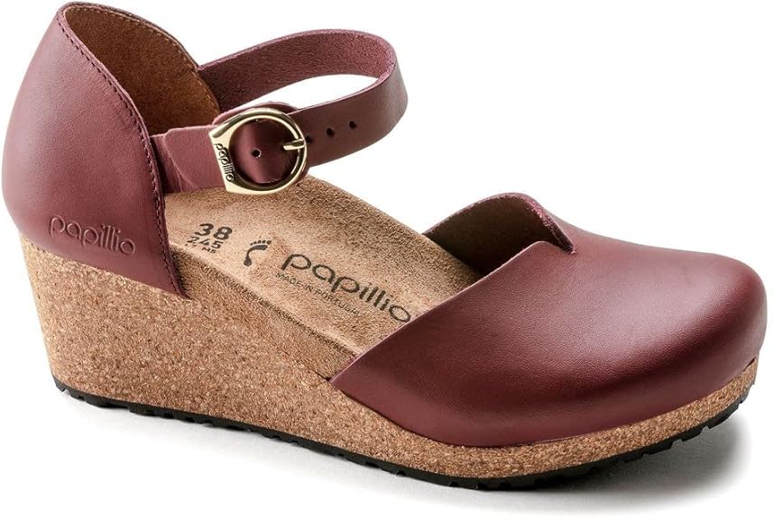 Birkenstock Mary Leather Wine