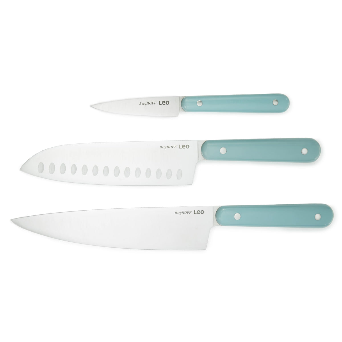 BergHOFF Leo Glints 3Pc Stainless Steel Cutlery Set, Slate