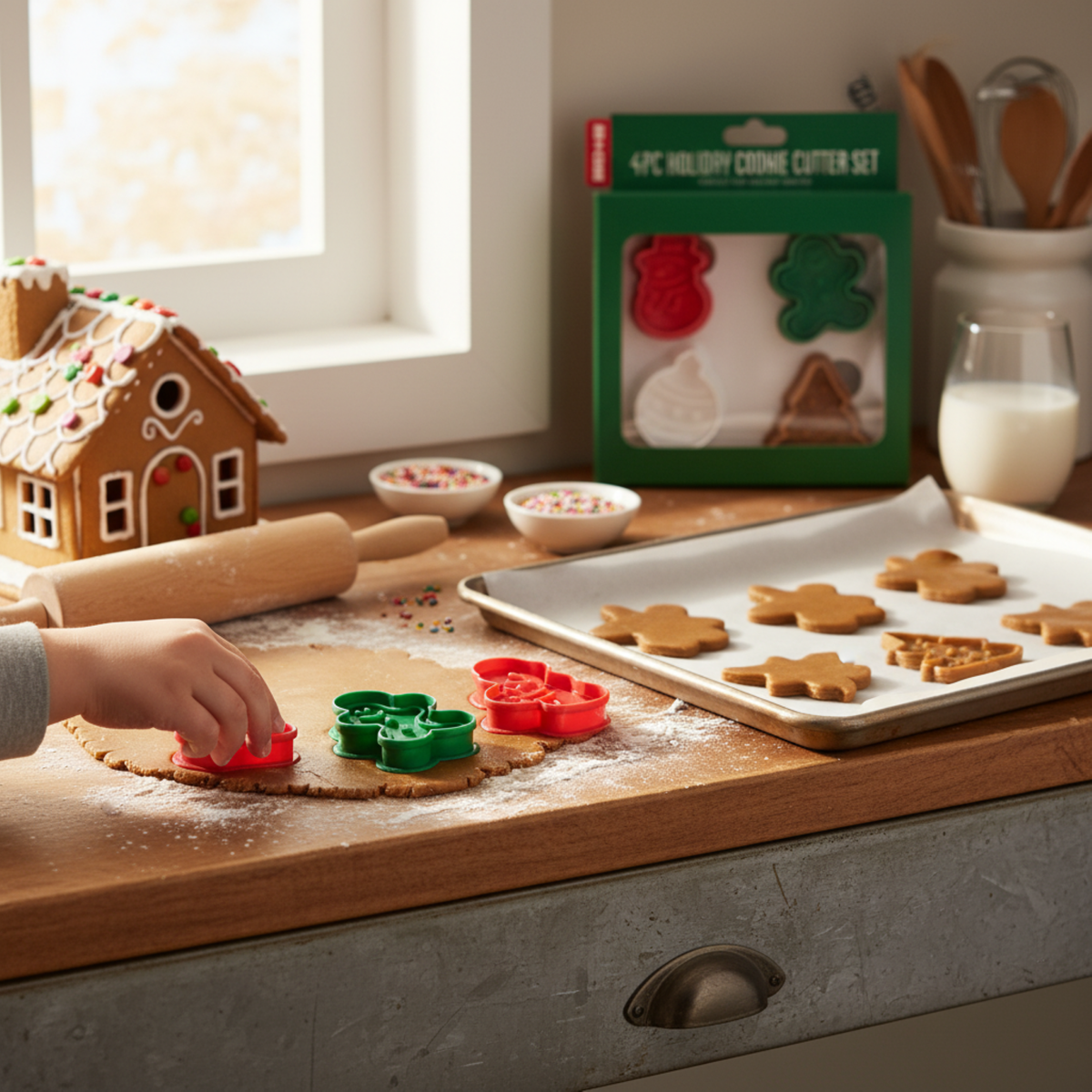 Art+Cook 4PCS Cookie Cutter Holiday Set