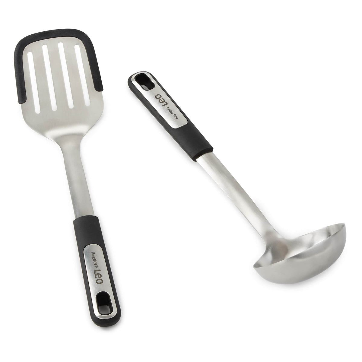BergHOFF Graphite 2Pc Slotted Turner and Soup Ladle Set