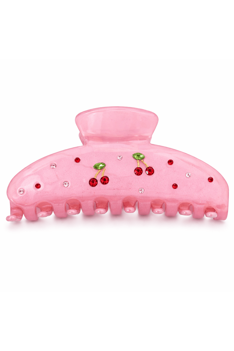 2pk Cherry Hair Claw Clips