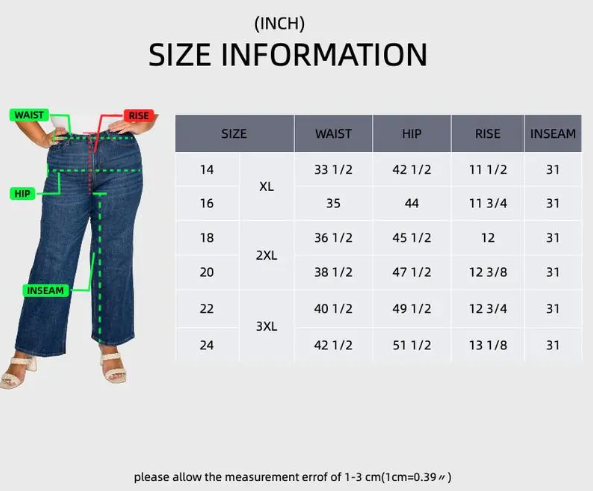 Dark Blue Plus Size Flare Pants | High-Waisted Wide-Leg Trousers for Curvy Women | Stretch Denim-Style Flared Bottoms | Elegant Full-Length Curvy Fit Pants