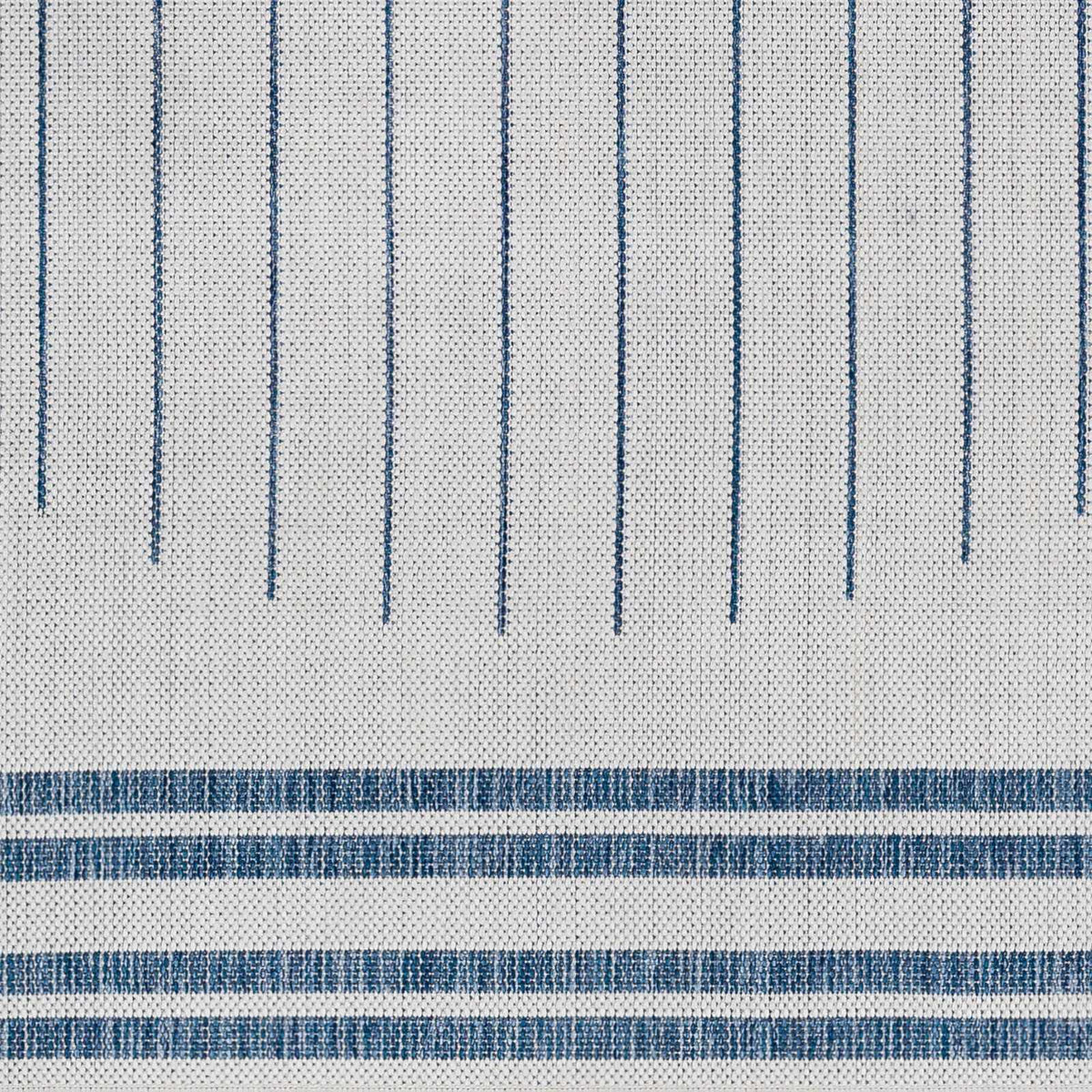 Aviya Blue & Gray Outdoor Area Rug - Clearance