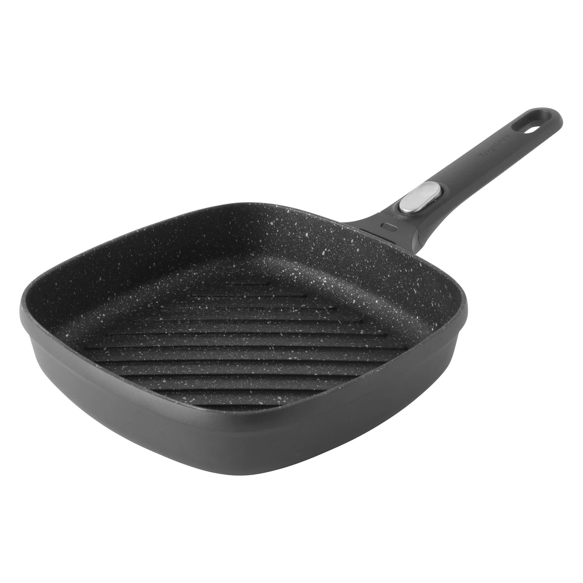 BergHOFF GEM Nonstick Cast Aluminum 10" Grill Pan, Black