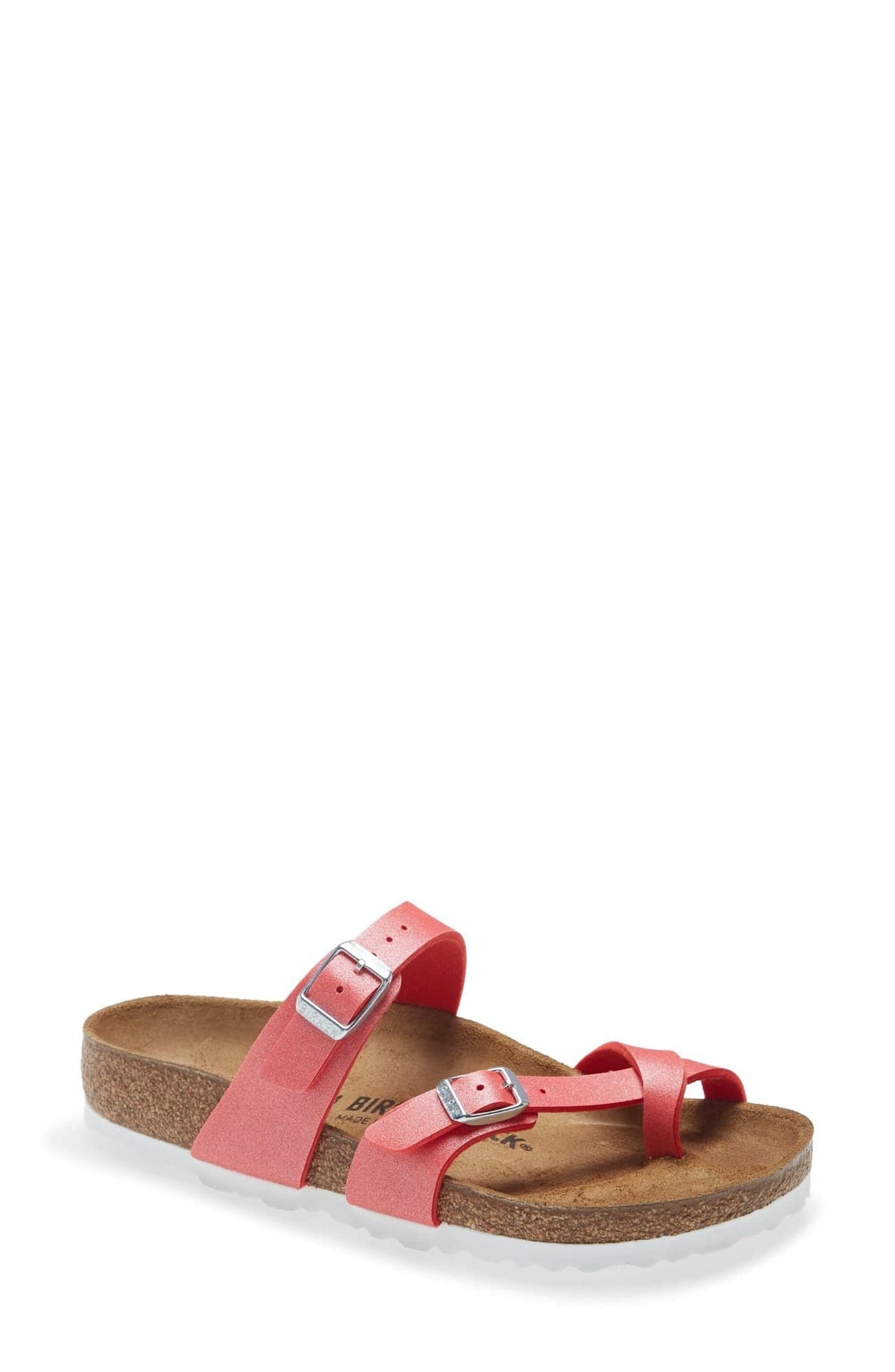 Birkenstock Mayari Birko-Flor Icy Metallic Poppy