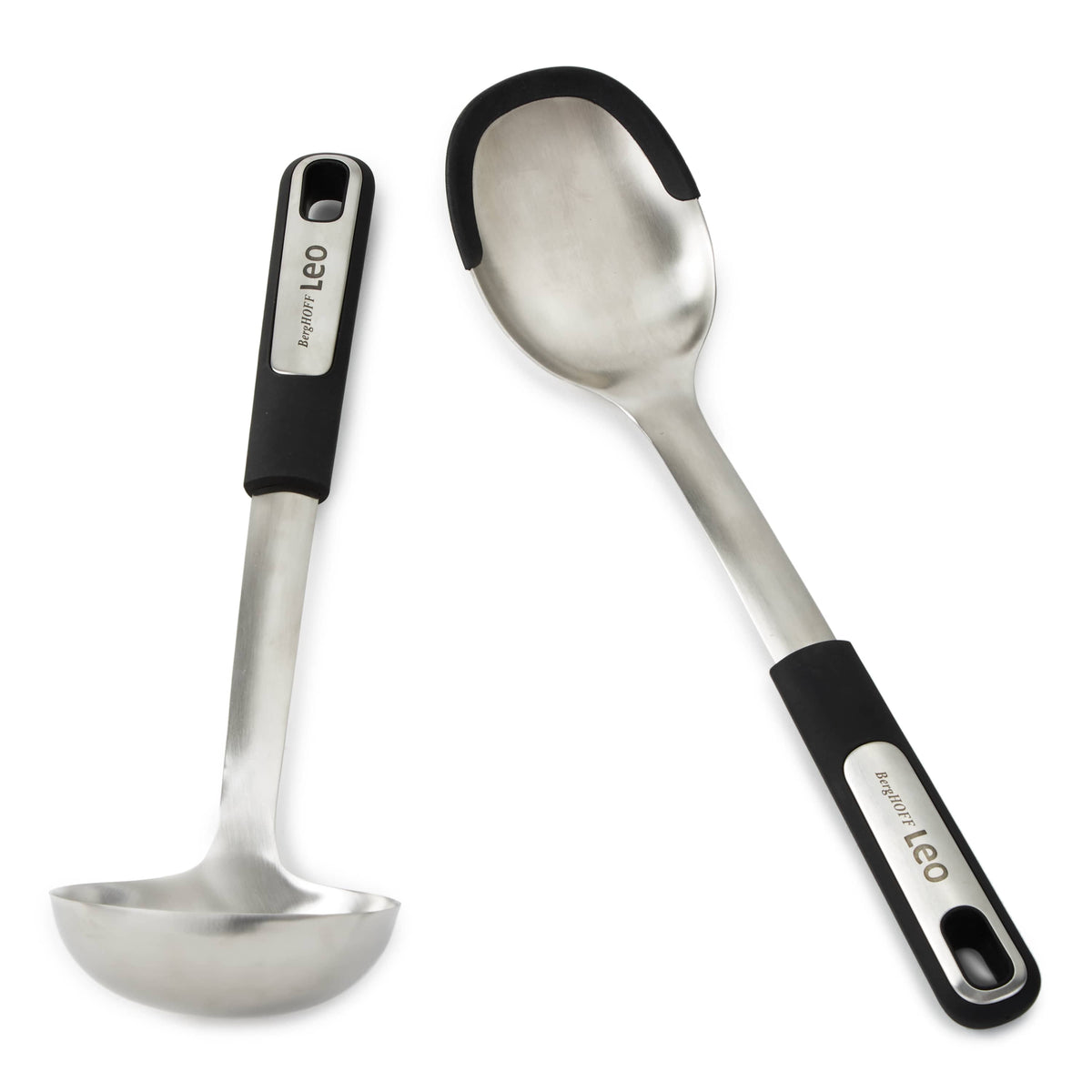 BergHOFF Graphite 2Pc Soup Ladle and Serving Spoon Set