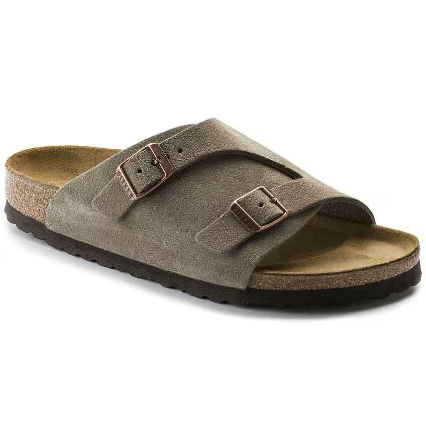 Birkenstock Zurich Suede Leather Taupe Sandals