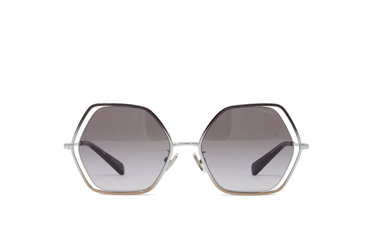 Coach Silver Geometric Women's Sunglasses