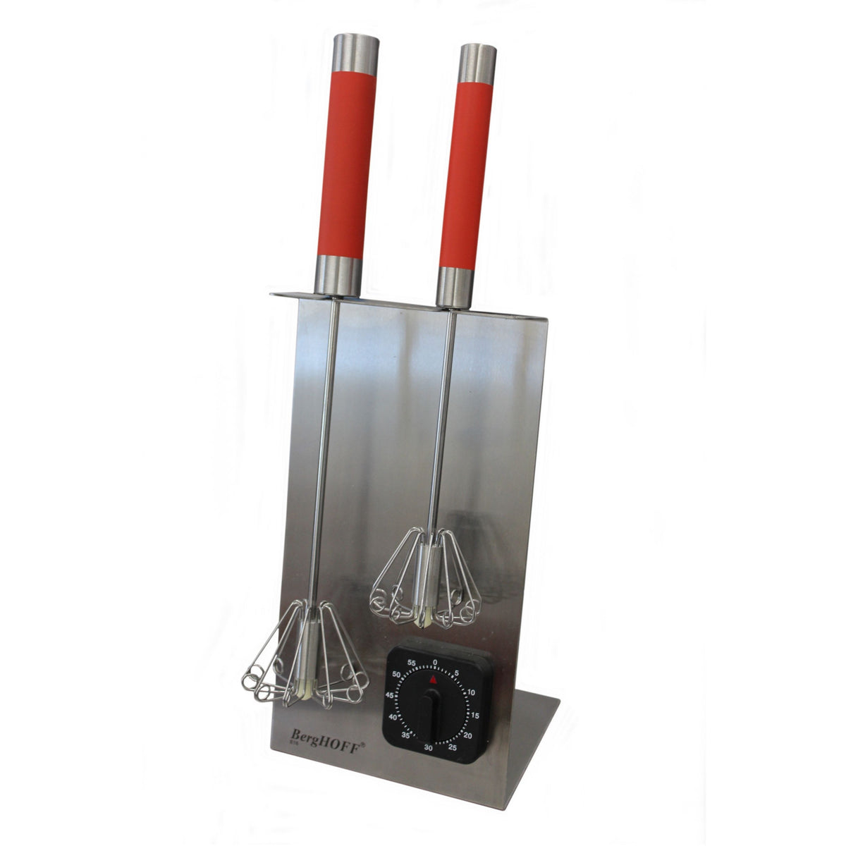 BergHOFF Essentials 3Pc 18/10 Stainless Steel Whisk Set, Red