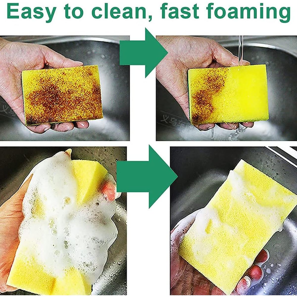 10-Pack Kitchen Dish Sponges