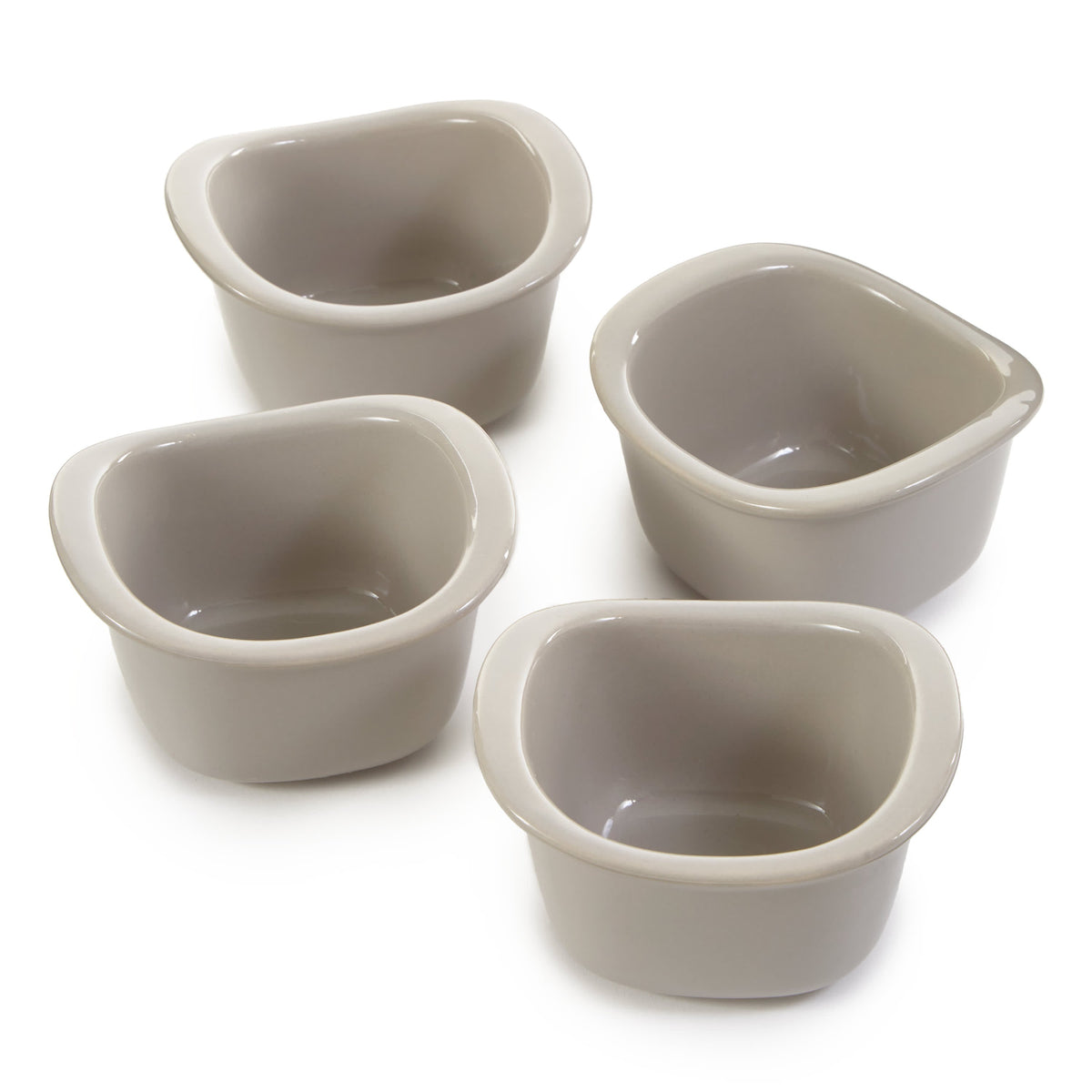 BergHOFF Balance Stone 4Pc Ramekin Set 3.5", 10oz., Moonmist