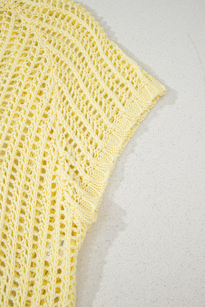 Threaded Pear Celine Tied Short Sleeve Sweater