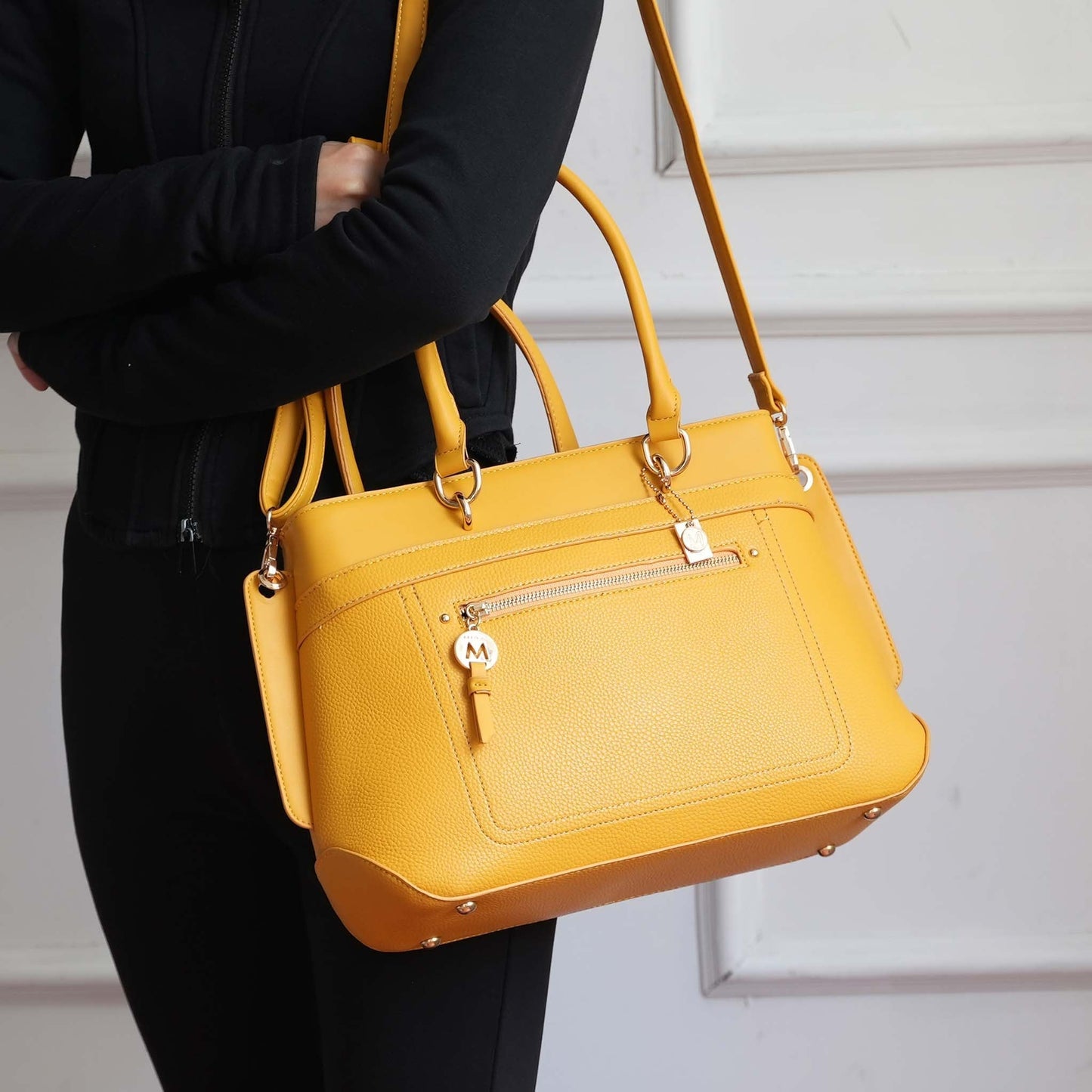Gardenia Tote Bag and Wallet Set