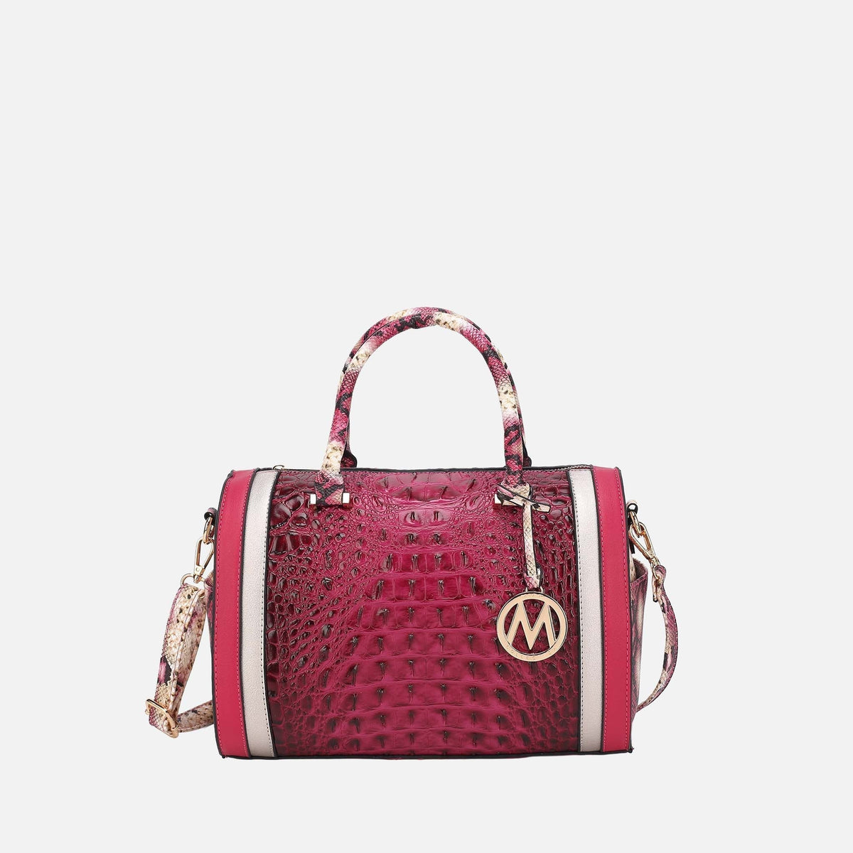 Eleanor Embossed Shoulder Bag