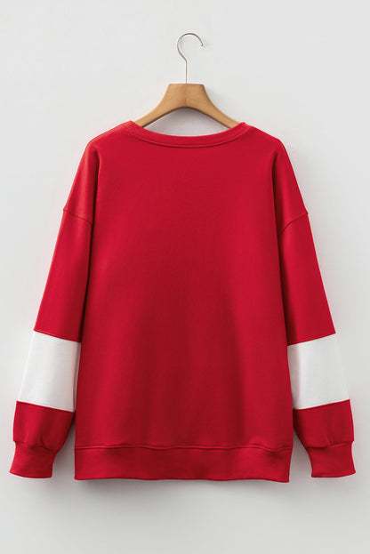 Threaded Pear Phoebe Drop Shoulder Baggy Sweatshirt