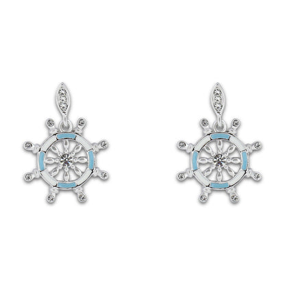 Wheel Earrings Silver Khloelle LC0070799