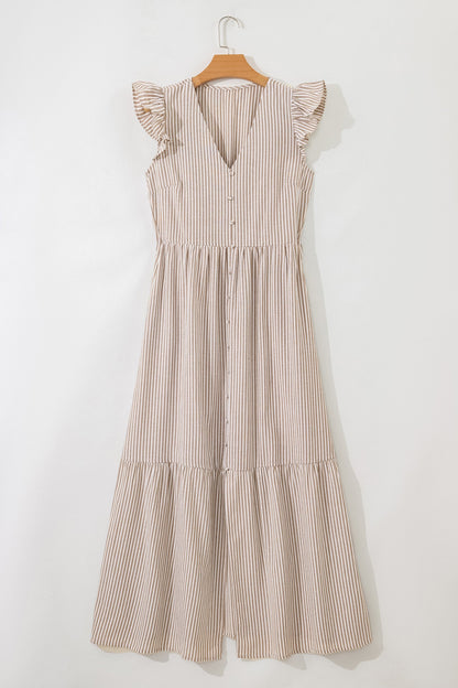 Threaded Pear Kira Front Slit Maxi Dress