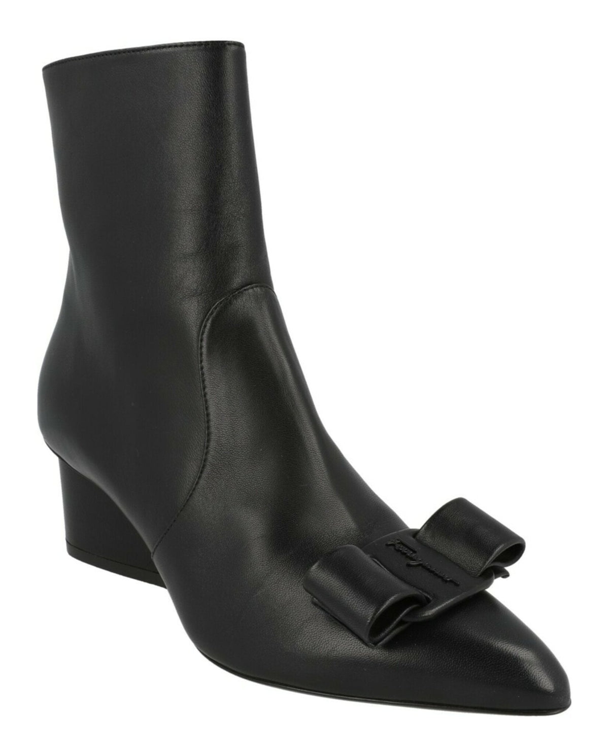 Ferragamo Vince Leather Booties