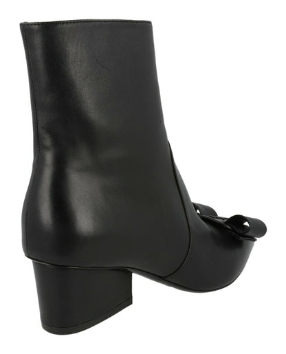 Ferragamo Vince Leather Booties