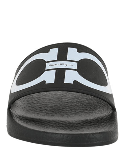 Ferragamo Groovy Dual Gancini Slides