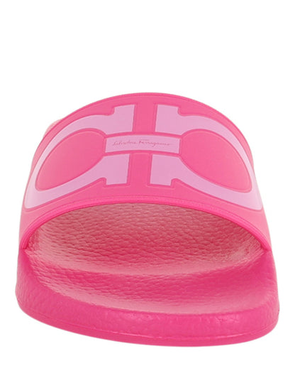 Ferragamo Groovy Dual Gancini Slides