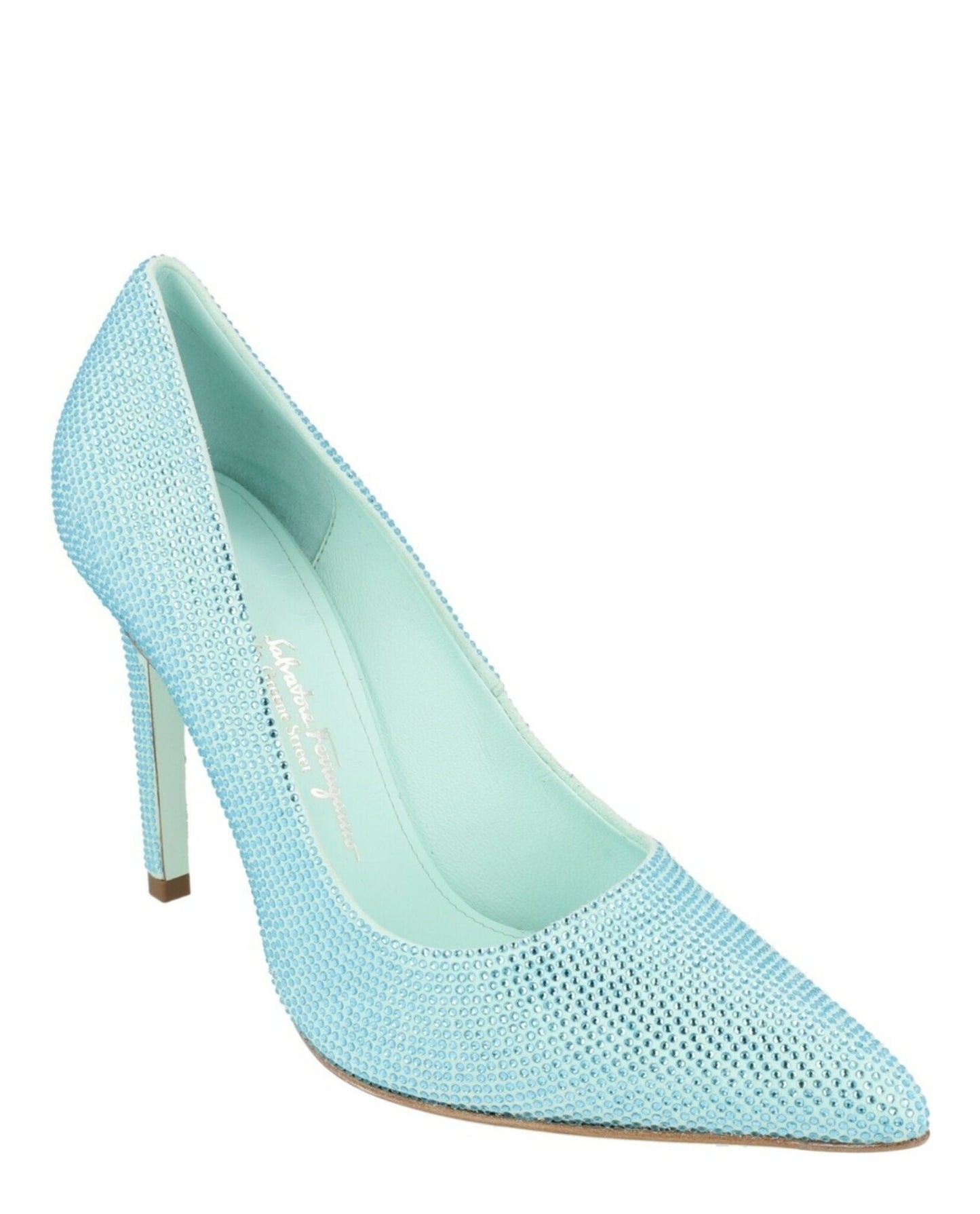 Ferragamo Ilary X5 Crystal Embellished Pumps