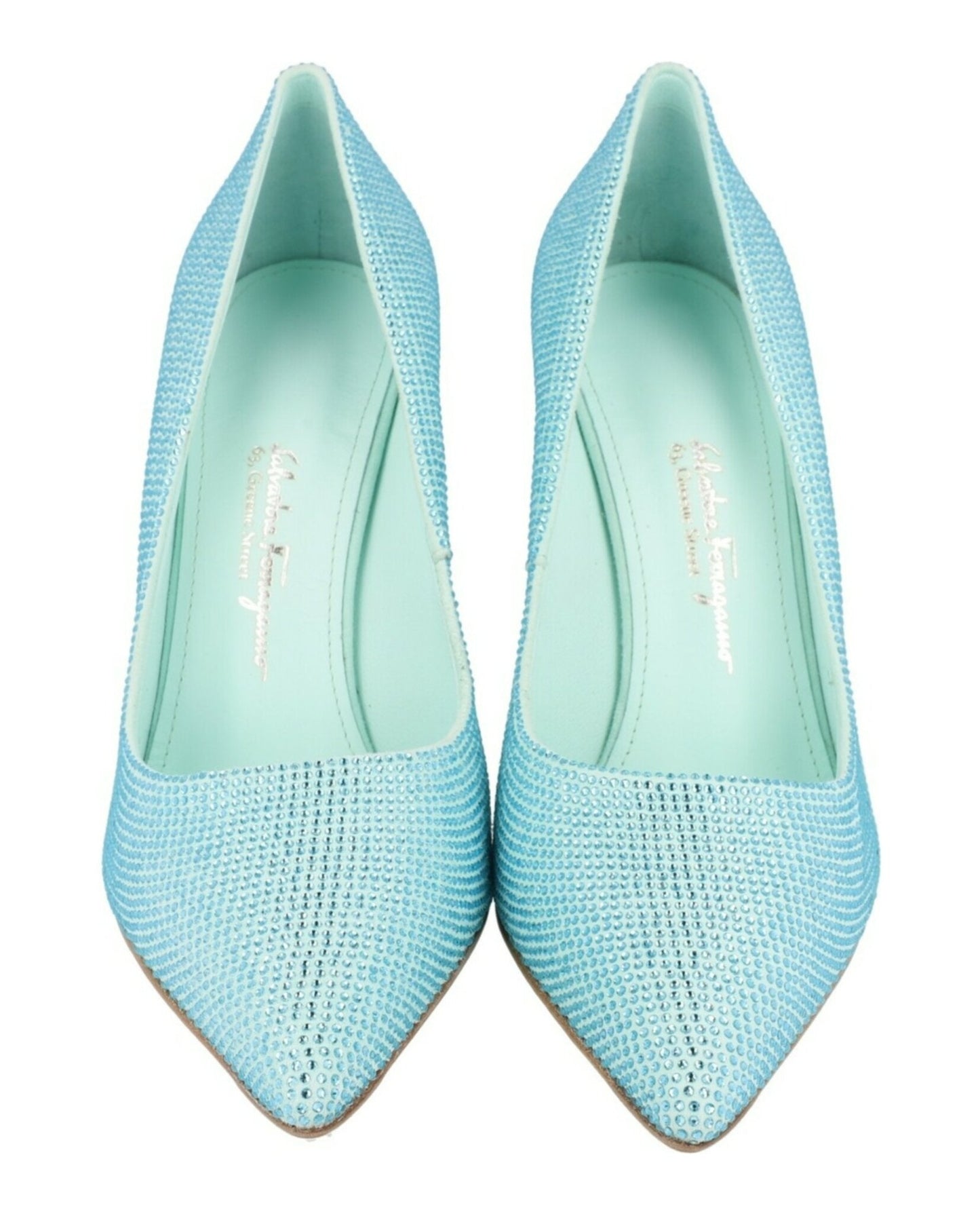 Ferragamo Ilary X5 Crystal Embellished Pumps